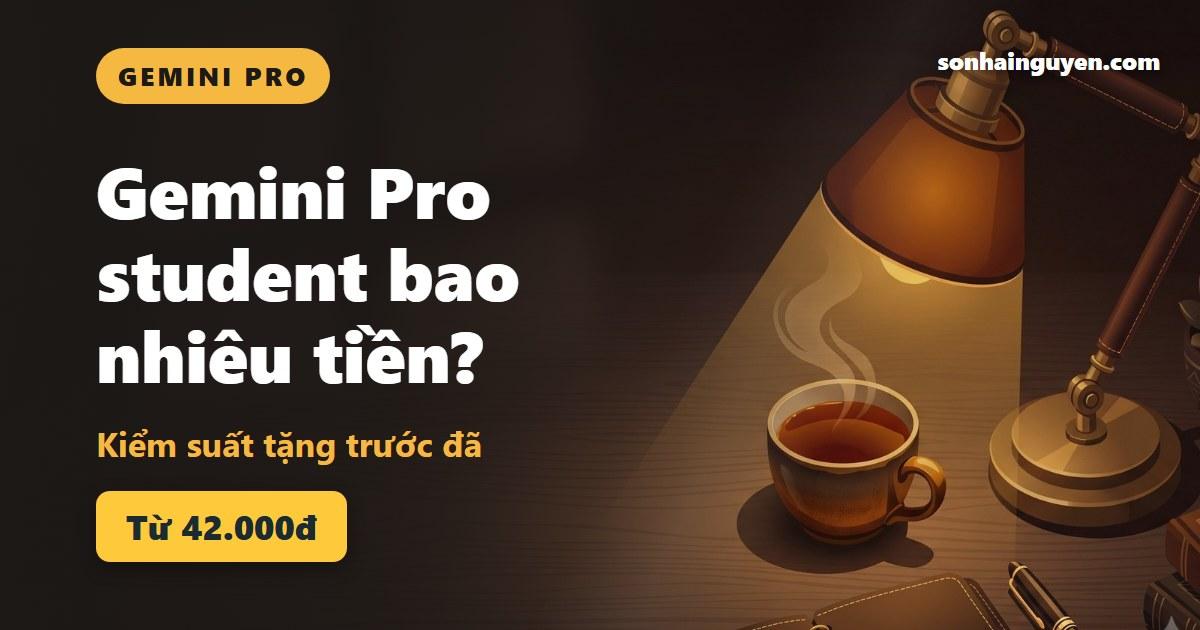 Gemini Pro student bao nhiêu tiền? Kiểm suất tặng trước đã