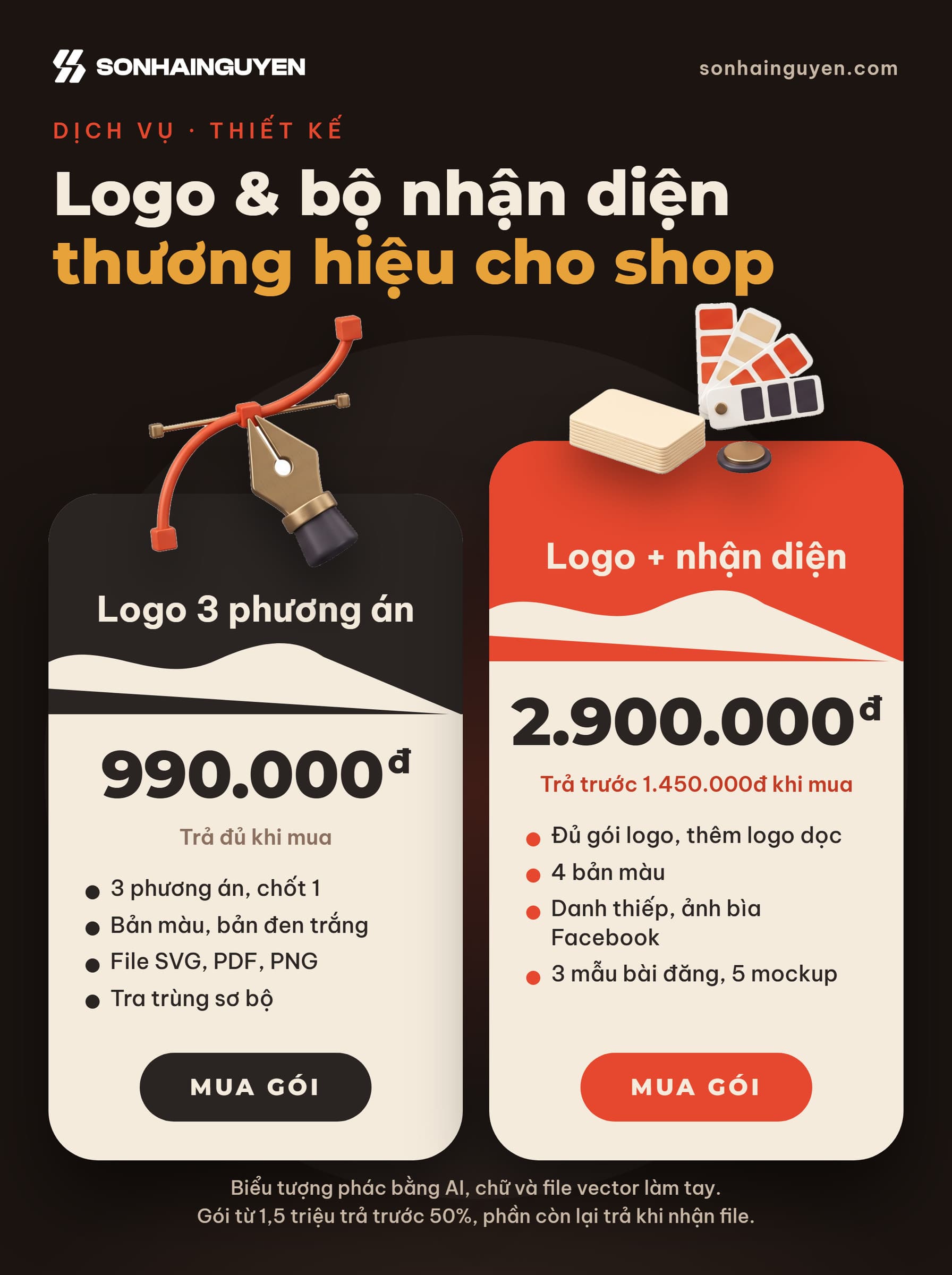 Thiết kế Logo & Bộ nhận diện thương hiệu
