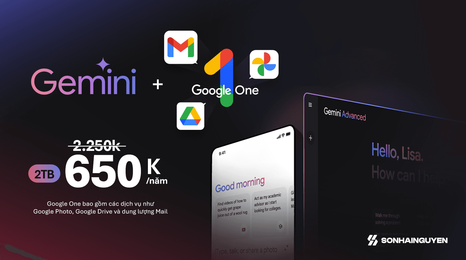 Gemini AI + Google One