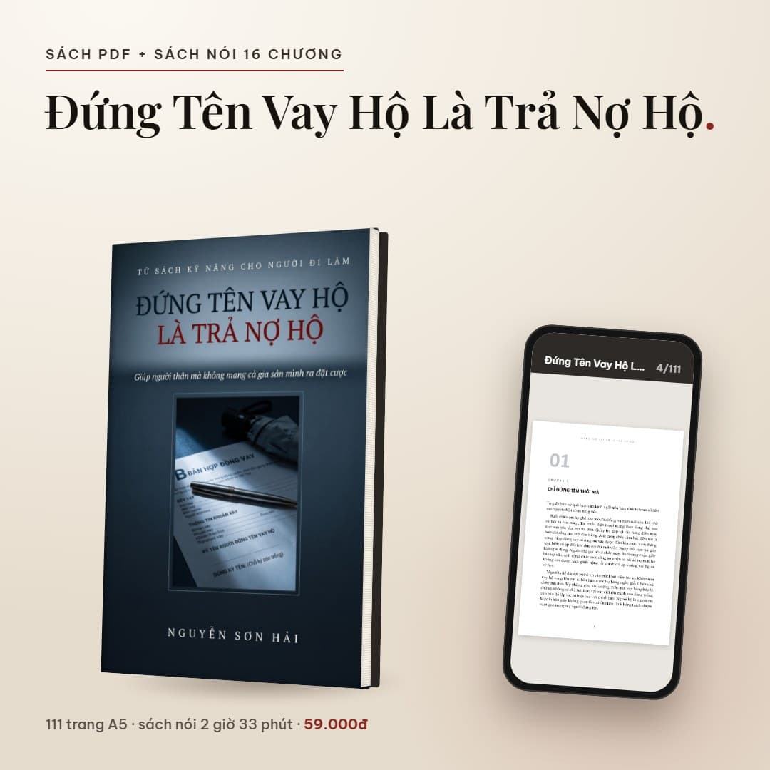 Đứng Tên Vay Hộ Là Trả Nợ Hộ - ảnh 2
