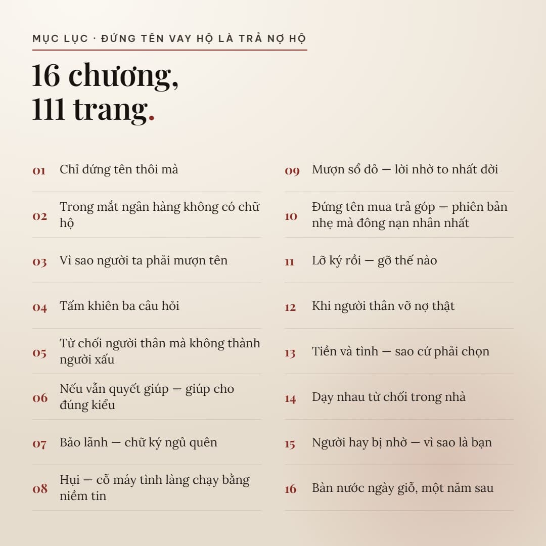 Đứng Tên Vay Hộ Là Trả Nợ Hộ - ảnh 3