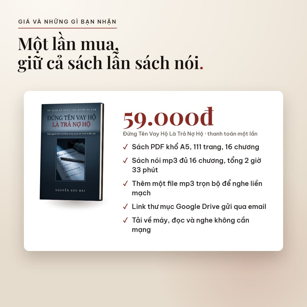 Đứng Tên Vay Hộ Là Trả Nợ Hộ - ảnh 7